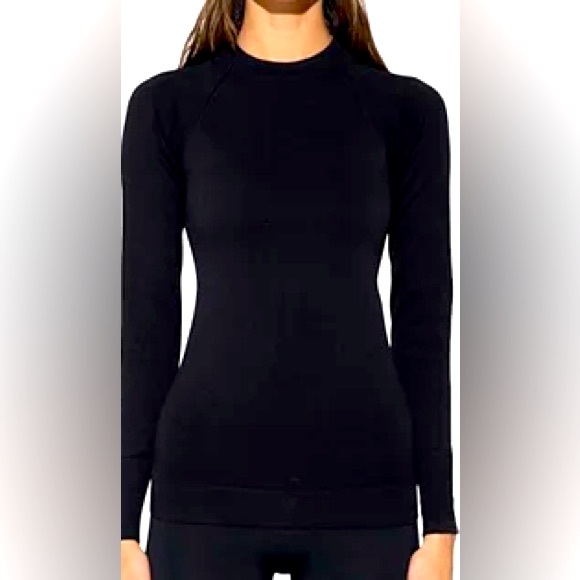 Brand New w/ Tags Halfdays Women’s Johnson Baselayer Top Black Large Retail $85 - Picture 1 of 7